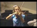 leila josefowicz, age 12, hollywood bowl, los angeles. l.a. philharmonic under the baton of david alan miller.