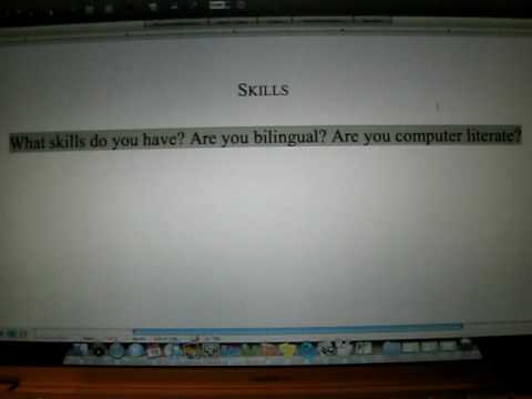 how to fill skills in resume