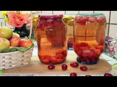 Компот из кизила на зиму. Кизил рецепты приготовления