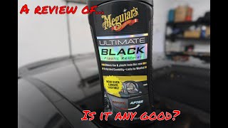 MEGUIARS ULTIMATE BLACK PLASTIC RESTORER  Is it an