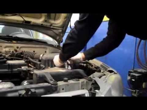 How do you replace a car battery on a Hyundai