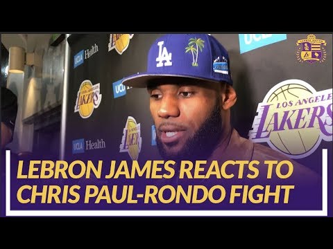 Video: Lakers Nation Interview: LeBron James Reacts to Chris Paul-Rajon Rondo Fight