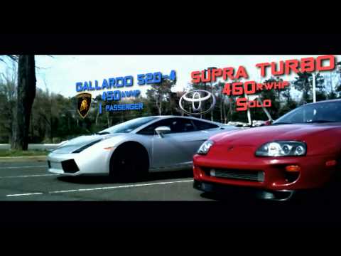 Toyota Supra Turbo vs. Lamborghini Gallardo Toyota Supra Turbo vs. Lamborghini Gallardo