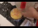 Smoked salmon and onion omelet
