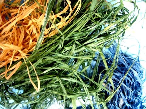 how to dye raffia