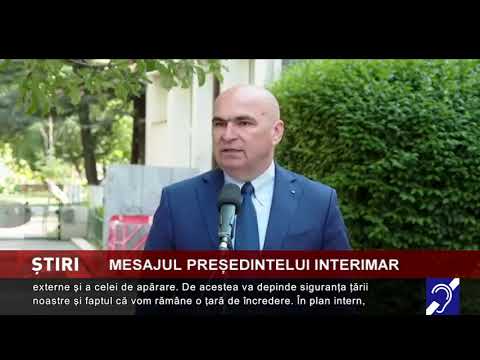 Mesajul președintelui interimar al României