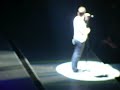 David Cook talking to the fans onstage  - July 19, 2008