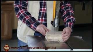Harvey Bandsaw Assembly and Operation, Timber Work