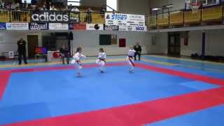 Kategorija U8, kate najmlajše -  Zoja, Stella in Eva, 2. mesto. 