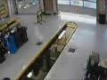female driver entering car repair service