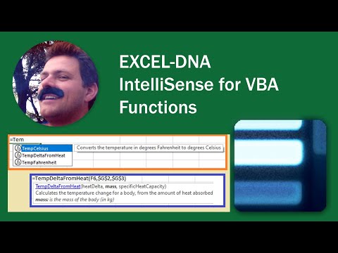 Excel-DNA IntelliSense for VBA Functions