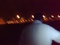 الشخصية المشهورة بالقرعةأثنا استقباله الحافل ليلا