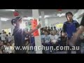 Excellent demonstration of realistic self defence by two young women from Grandmaster Jim Fung's International Wing Chun Academy at its 34th Anniversary Open Day in Sydney on October 6th, 2007. Sigung Chu Shong Tin (Tsui Seung Tin) and Sipor are present as Guests of Honour.Wing Chun is devastatingly effective for use in real life combat scenarios. It teaches students to generate awesome speed and power without resorting to physical strength or muscle. Our classes are popular with men and women of all ages.Get fit, have fun, and learn a skill which could someday save your life! Come and visit the International Wing Chun Academy in NSW, QLD or SA.See http://www.wingchun.com.au for more information or contact +612 9264 2712 now!
