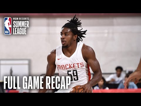 Video: NUGGETS vs ROCKETS | Houston Victorious Behind Clemons, Adel | MGM Resorts NBA Summer League