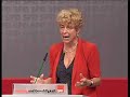 Gesine Schwan auf dem SPD-Zukunftskonvent Gesine Schwan auf dem SPD-Zukunftskonvent