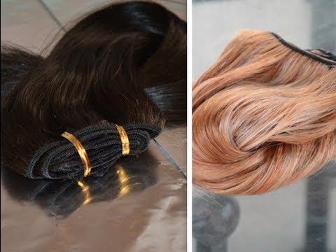 how to dye virgin hair weave