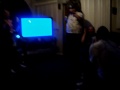 Santos being a chicken during karaoke! BA KAWK! Santos being a chicken during karaoke! BA KAWK!