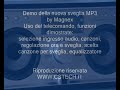 Demo d'uso della sveglia MAGNEX che legge MP3, con funzioni orologio, sveglia, timer, lettura diretta da chiavette di memoria e memory card