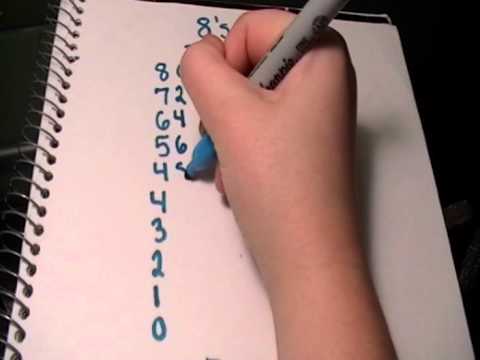 how to learn your 8 times tables