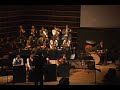 from the raymond scott centennial tribute concert, march 12th 2008 at concordia university in montreal, canada. a joe glover chart.

the dance orchestra

conductor
martin harvey

trumpets 
st�phane p�quiot
alex gutjahr
philippe battikha

saxophones
christopher brophy (alto, clarinet)
averil parker (alto, clarinet) 
adam o'callaghan (tenor)
kim desjardins (tenor, clarinet)
brianne de verteuil (baritone, clarinet)

trombones
david leroux
samantha de benedet

rhythm section
ian jarvis (guitar)
chris tauchner (piano)
josh dodds (bass)
zoli filotas (drums and cymbals)

violins
peter purich (section leader)
josh zubot
mira dahn
yann bonato de angelis
st�phanie vermette