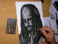 me drawing captain jack sparrow alias johnny depp