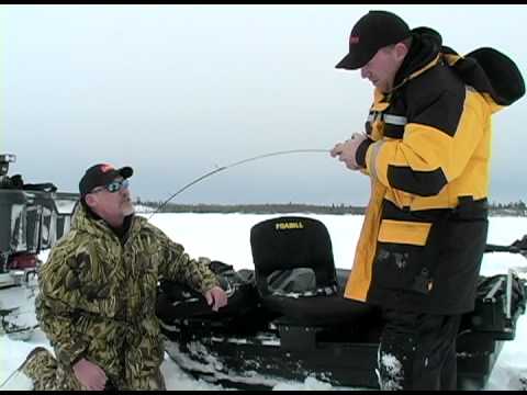 Giant Lake Trout Through The Ice with MarCum Technologies 