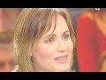 french actress judith godr�che is marc-olivier fogiel's guest in 