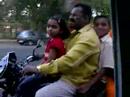 4 on a motorbike in Pune