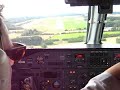 Cockpit view, Wideroe Dash 8, Landing in Oslo Torp, 27Aug07 Cockpit view, Wideroe Dash 8, Landing in Oslo Torp, 27Aug07