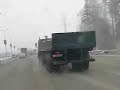Sick bastard drifts on the winter highway.