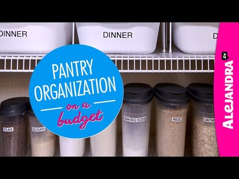 how to organize a pantry