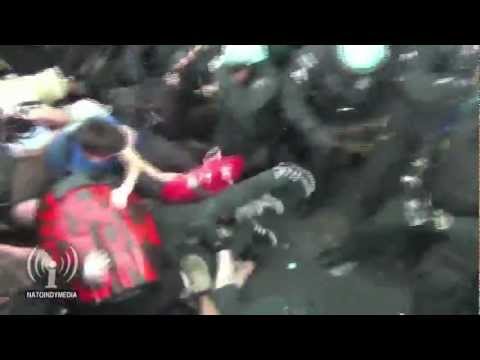 Police Brutality at #NoNATO March - Chicago NATO Summit 2012