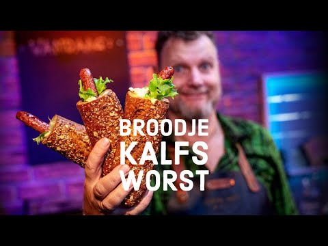 Broodje worst op de BBQ