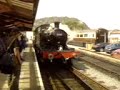 GWR 5553 runs around its train at Minehead