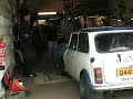 Daves rally mini, rolling road