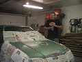 me primering the hood and trunk, most of the body work is done.