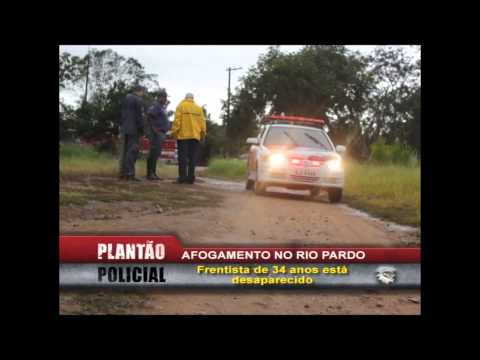 Afogamento Rio Pardo - Frentista de 34 anos está desaparecido.