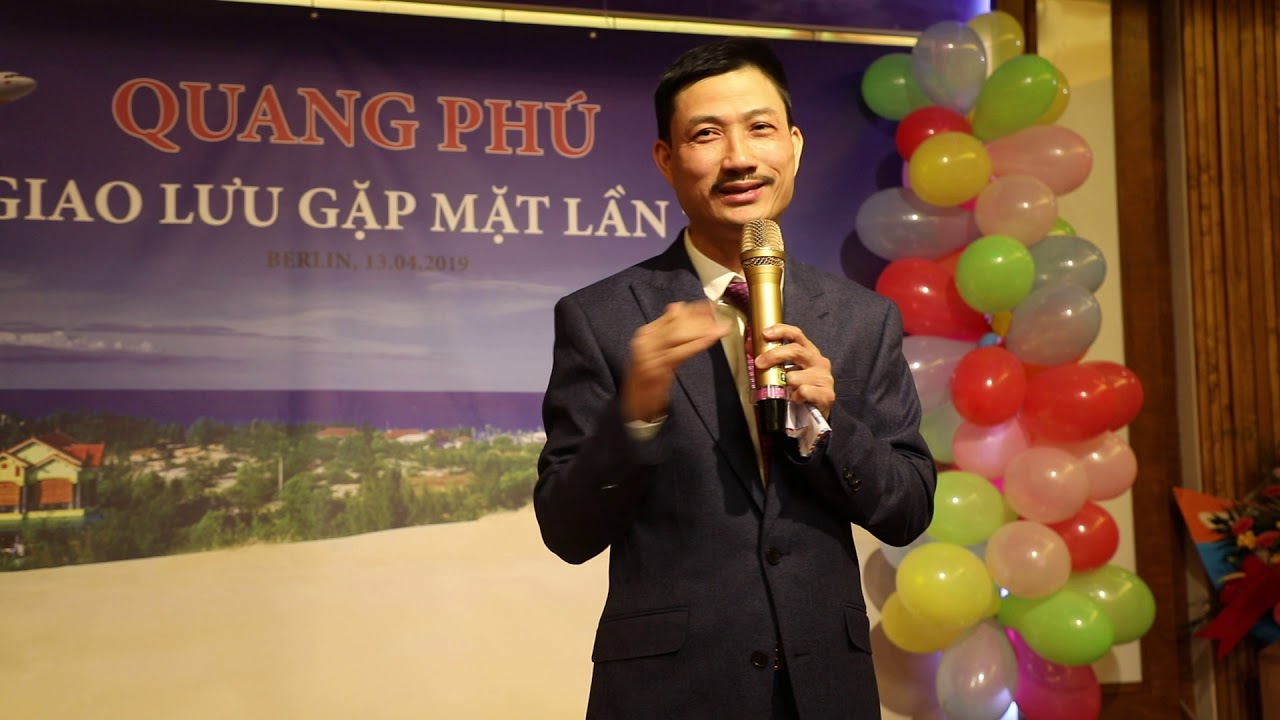 ANH LÊ TOÀN, CHỦ TỊCH HỘI ĐH QUANG PHÚ PHÁT BIỂU