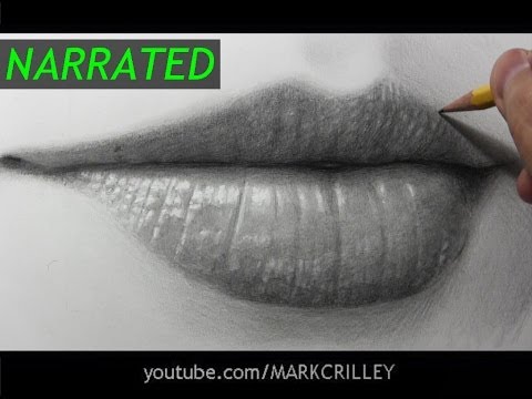 how to draw realistic lips