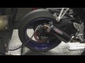 A small video of a day well spent: having my GSX-R 600 (K6 / 2006) dyno'd and tuned at HdeB Engineering in Sleen (The Netherlands). Because of my aftermarket pipe (Bos oval carbon) it was running way too lean, so Henk remapped the bike's original ECU so it runs a bit richer. It gave the bike a way smoother ride and I even got some more horsepower and torque out of it! It now has 120,2 (euro) hp and 69,6 nm torque. For a picture of the graph go to img207.imageshack.us