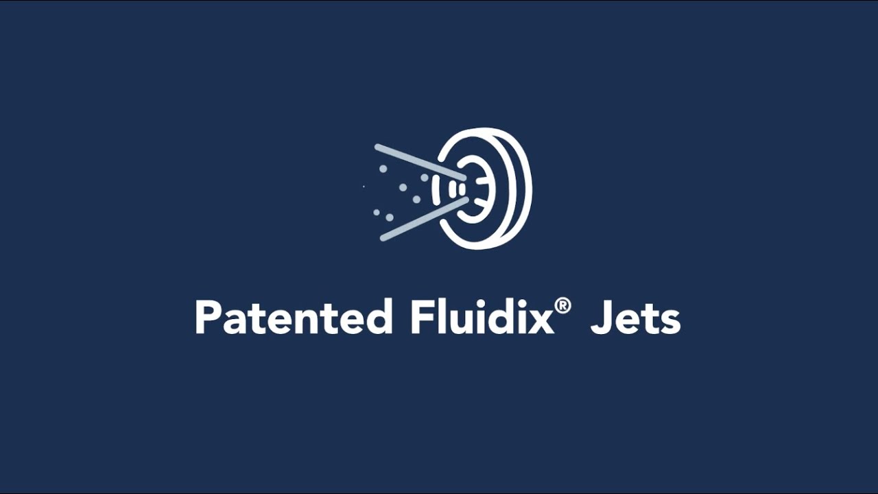 gepatenteerde fluidix® jets