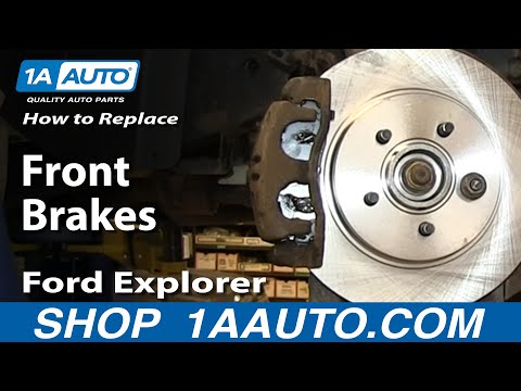 How To Install Do a Front Disc Brake Job 2002-05 Ford Explorer Mercury Mountaineer