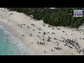 Aerial | Christmas Day at Elbow Beach, December 25 2025