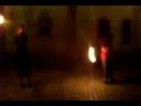 playing with bolas on fire
