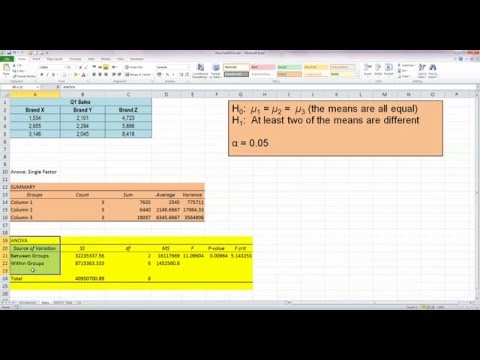 how to perform a t test on excel