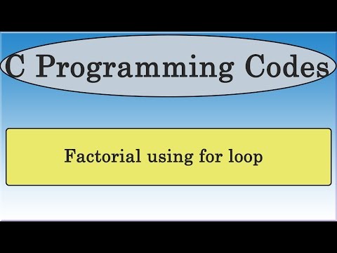 how to define factorial in c