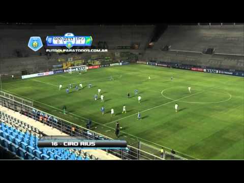 Gol de Rius. Defensa 1 - Godoy Cruz 0. 16 avos. de final. Copa Argentina. Fútbol Para Todos
