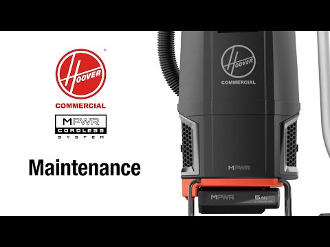 How to properly maintain your new Hoover Commercial HVRPWR™ 40V Cordless Backpack.