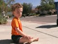 Griffin and Garbage Truck August 2007