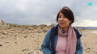 حدث: النفايات النفطية على شاطئ الرشيدية